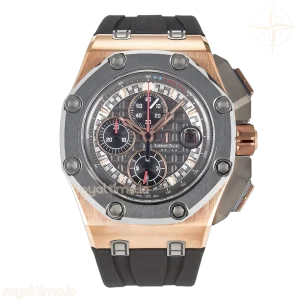 Audemars Piguet Royal Oak Offshore Schumacher RG TKF Gray/Black Dial on Gray Rubber Strap A3126