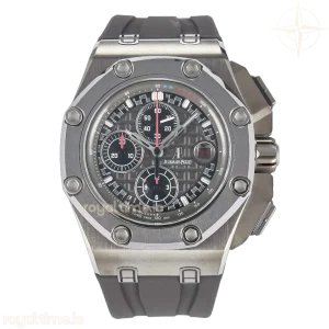 Audemars Piguet Royal Oak Offshore Schumacher SS TKF Gray/Black Dial on Gray Rubber Strap A3126