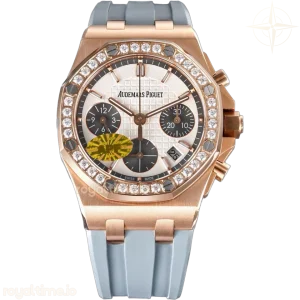 Audemars Piguet Royal Oak Offshore Selfwinding Chronograph 37mm White/Grey Dial in Rose Gold Ref. 26231OR.ZZ.D003CA.01