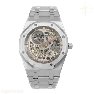 Audemars Piguet Royal Oak Openworked 16204 SS ZF Skeleton Dial on SS Bracelet A7124