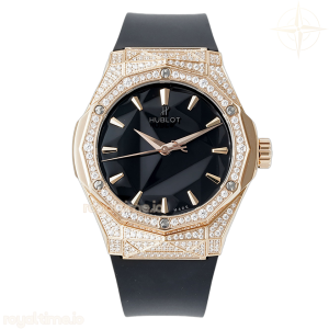 Hublot Classic Fusion Orlinski King Gold Alternative Pave 40mm Black Dial