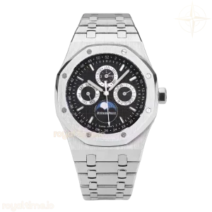 Audemars Piguet Royal Oak Perpetual Calendar 26613 Black Dial in Steel