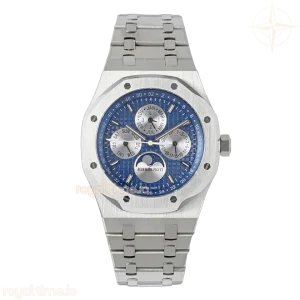 Audemars Piguet Royal Oak Perpetual Calendar 26613 Blue Dial in Steel