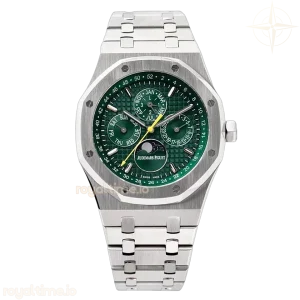 Audemars Piguet Royal Oak Perpetual Calendar 26613 Green Dial in Steel
