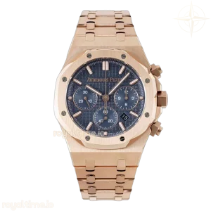 Audemars Piguet Royal Oak Self-Winding Chronograph Blue Dial in Rose Gold