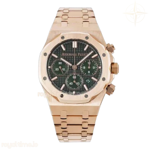 Audemars Piguet Royal Oak Self-Winding Chronograph Green Dial in Rose Gold