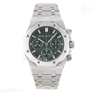 Audemars Piguet Royal Oak Self-Winding Chronograph Green Dial in Steel