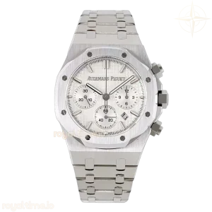 Audemars Piguet Royal Oak Self-Winding Chronograph White Dial in Steel