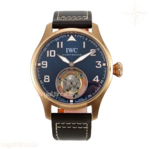 IWC Big Pilot 43 Tourbillon RG RMSF Blue Dial on Brown Leather Strap