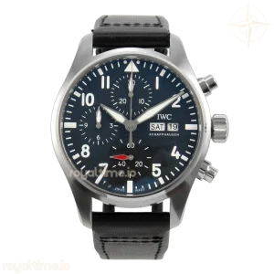 IWC Pilot Chrono IW3881105 SS APSF Black Dial on Black Nylon Strap A69385