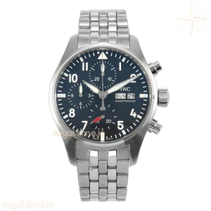 IWC Pilot Chrono IW3881106 SS APSF Black Dial on SS Bracelet A69385