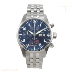 IWC Pilot Watch IW3881102 SS APSF Blue Dial On SS Bracelet A69385