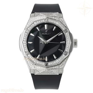 Hublot Classic Fusion Orlinski Titanium Alternative Pave 40mm Black Dial