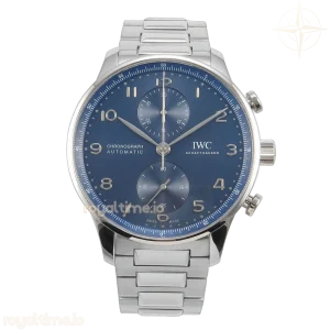 IWC Portugieser Chrono IW3716 APSF Best Edtion Blue Dial on SS Bracelet DD69355