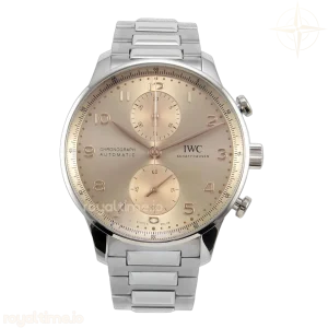 IWC Portugieser Chrono IW3716 APSF Best Edtion Gold Dial on SS Bracelet DD69355
