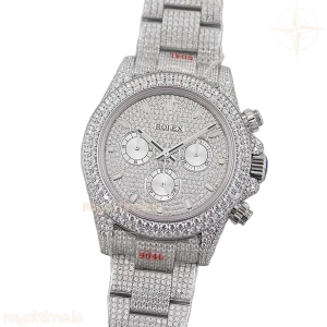 Daytona 116505 Diamond Paved Dial with Stick Marker in Steel