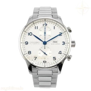 IWC Portugieser Chrono IW371617 APSF Best Edtion White/Blue Dial on SS Bracelet DD69355