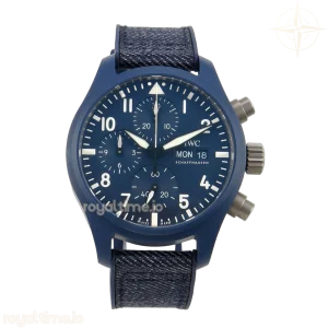 IWC Top Gun Oceana 41 IW389404 Blue Ceramic APSF on Blue Rubber Strap DD69385