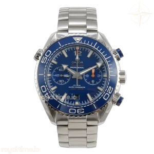 Omega Planet Ocean 600M Chrono SS VRF Blue Bezel Blue Dial on SS Bracelet A9900