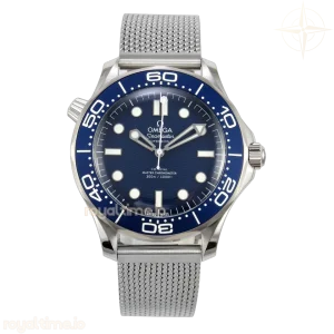 Omega Seamaster 300M Diver 007 SS VSF Blue Wave Dial on SS Mesh Bracelet VS8806