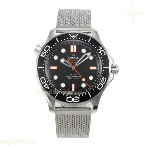 Omega Seamaster 300M Diver SS VSF Black/Orange Dial on SS Mesh Bracelet VS8806
