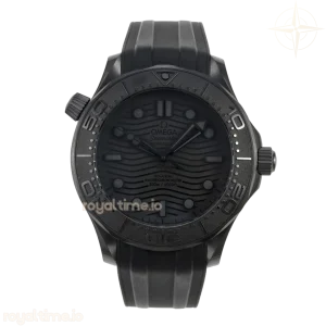 Omega Seamaster Diver 300M Black Ceramic Bezel ORF All Black Dial On Black Rubber Strap OR8806