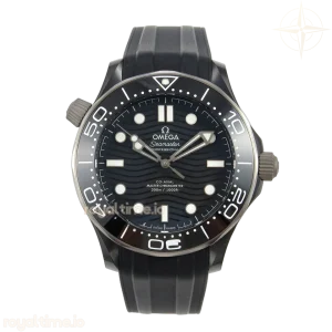 Omega Seamaster Diver 300M Black Ceramic Bezel ORF Black Dial On Black Rubber Strap OR8806