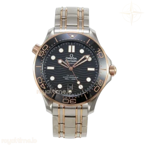 Omega Seamaster Diver 300M SS/RG ORF Black Ceramic Black Dial on SS/RG Bracelet OR8800