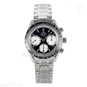 Omega Speedmaster Racing Master SS HKF Black/White Dial on SS Bracelet A7750