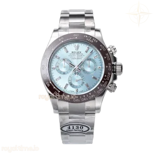 Daytona 116506 Platinum Ice Blue Dial with Diamond Markers