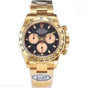 Daytona 116508 Black/Champagne Index “Newman” Dial in Yellow Gold