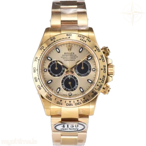 Daytona 116508 Champagne/Black Dial in Yellow Gold