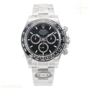 Daytona 126500 Clean 904L SS Case and Bracelet Black Dial SH4131