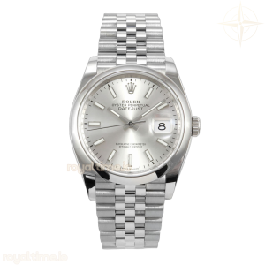 DateJust 126200 904L SS V2 VSF Silver Dial Stick Marker On Jubilee Bracelet DD3235