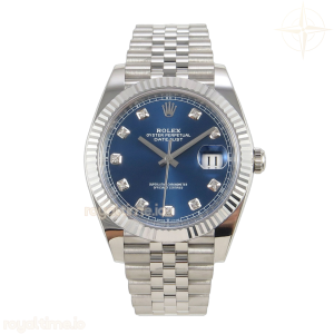 Datejust 126334 41mm Clean Plus 904L Blue Diamonds Dial on Jubilee Bracelet VR3235