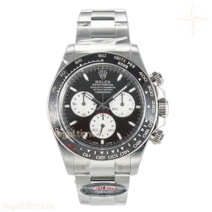 Daytona 126529 40mm Clean Le Mans SS Black Dial on SS Bracelet SH4132 (24Hour Subdial)