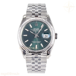 DateJust 36 126200 904L SS VSF Green Dial on Jubilee Bracelet VS3235