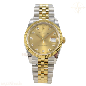 DateJust 36 126233 QF YG DIamonds Dial on Jubilee Bracelet QF3235