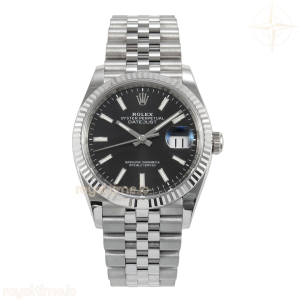 DateJust 36 126234 904L SS VF Black Stick Dial on Jubilee Bracelet DD3235