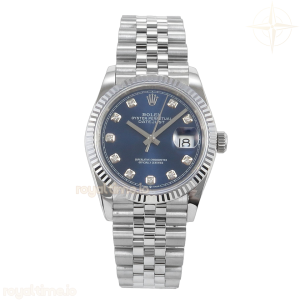 DateJust 36 126234 QF Blue Diamonds Dial on Jubilee Bracelet QF3235