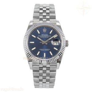 DateJust 36 126234 QF Blue Stick Dial on Jubilee Bracelet QF3235