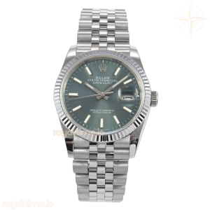 DateJust 36 126234 QF Green Stick Dial on Jubilee Bracelet QF3235