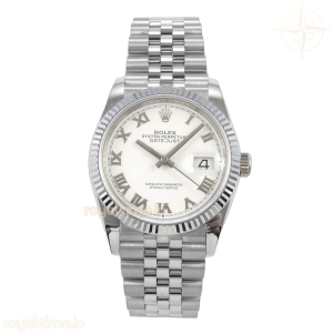 DateJust 36 126234 QF White Roman Dial on Jubilee Bracelet QF3235
