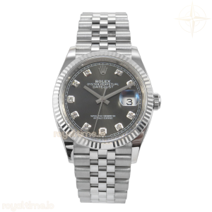 DateJust 36 126334 904L SS Clean Plus Gray Diamonds Dial on Jubilee Bracelet DD3235