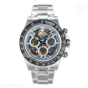 Daytona Artisans SS GETF Skeleton Dial Carbon Bezel on SS Bracelet DD4802