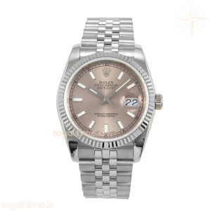DateJust 36 SS 116234 GMF Gray Stick Dial on Jubilee Bracelet VR3135
