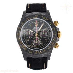 Daytona DIW “AVIA BLACK” Carbon DIWF Black/Red Dial on Black/Yellow Nylon Strap SH4130