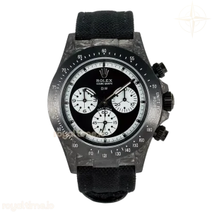 Daytona DIW Black Carbon DIWF Black/White Dial on Black Nylon Strap SH4130