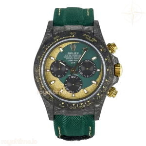 Daytona DIW Carbon Case and Bezel DIWF Edition Green/YG Dial on Green Nylon Strap A7750