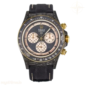 Daytona DIW Carbon Case DIWF Edition Carbon/Cream Dial on Black Nylon Strap A7750